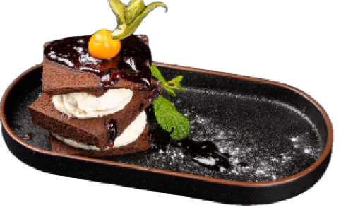 Брауни с маскарпоне / Brownie with mascarpone