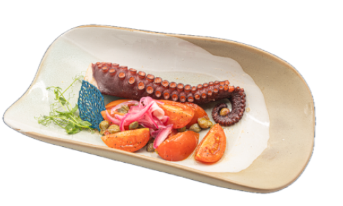 Октопод на плоча / Octopus on a flat grill
